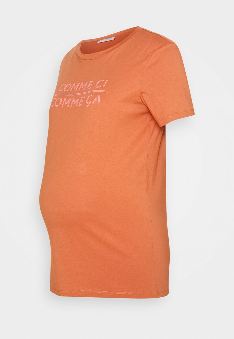 Pieces Maternity T-shirt print bruin