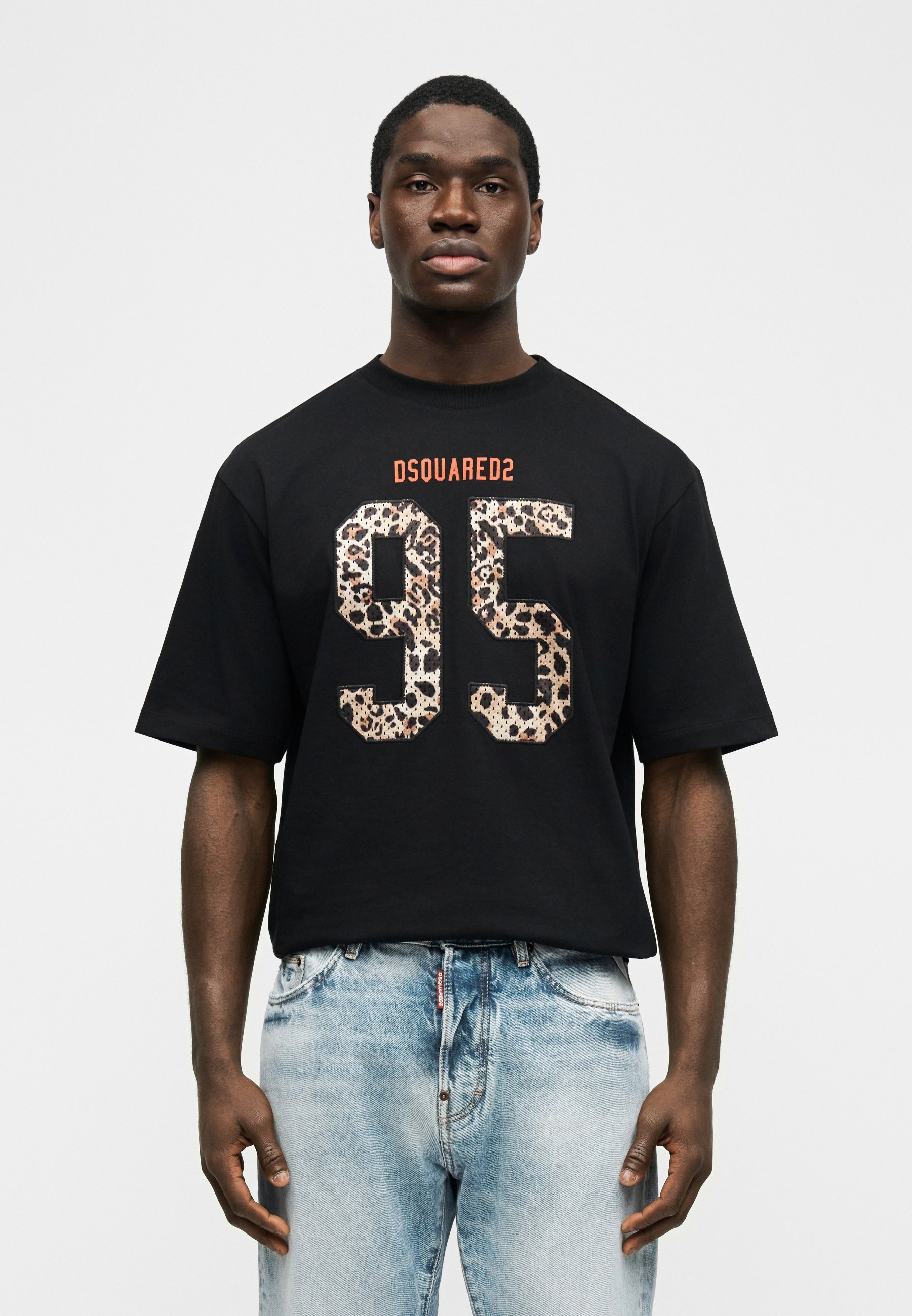 Dsquared2 LOOSE FIT TEE - T-shirt estampada - black/preto - Zalando.pt