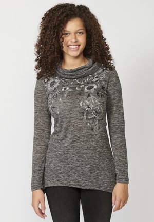 Long sleeved top -   black