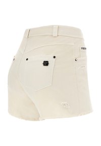 Freddy FIT SHORTS - BLACK COLLECTION - Farkkushortsit - bianco