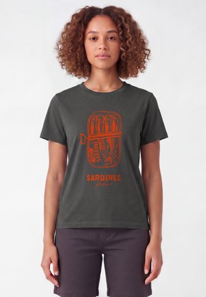 watapparel, SARDINES PORTUGAL - T-shirt imprimé - anthracite