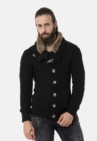 Cipo & Baxx Strickjacke - black