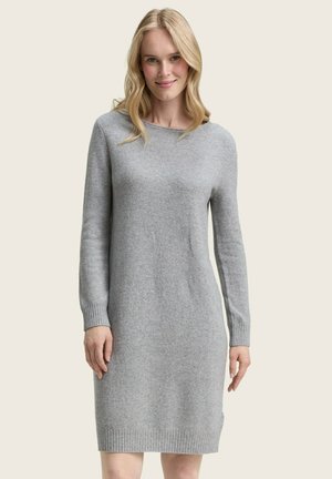 Strickkleid - medium silver grey melange