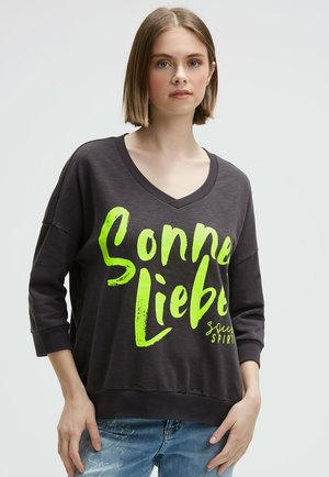MIT V-AUSSCHNITT - Sweatshirt - charcoal mist
