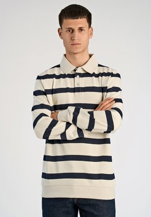 STRIPED - Longsleeve - pearl white