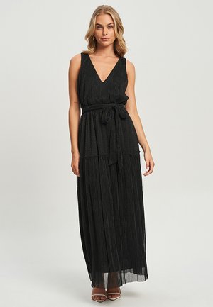 CHANCERY LOTTY MIDI  - Occasion wear - plisse black metallic