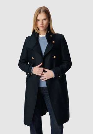 ENGRAVED BUTTON PEA - Manteau court - navy blue