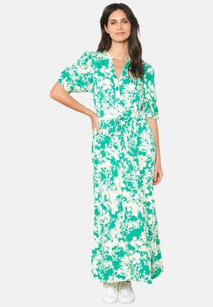 WITH FLORAL PRINT - Maxi dress - green apple