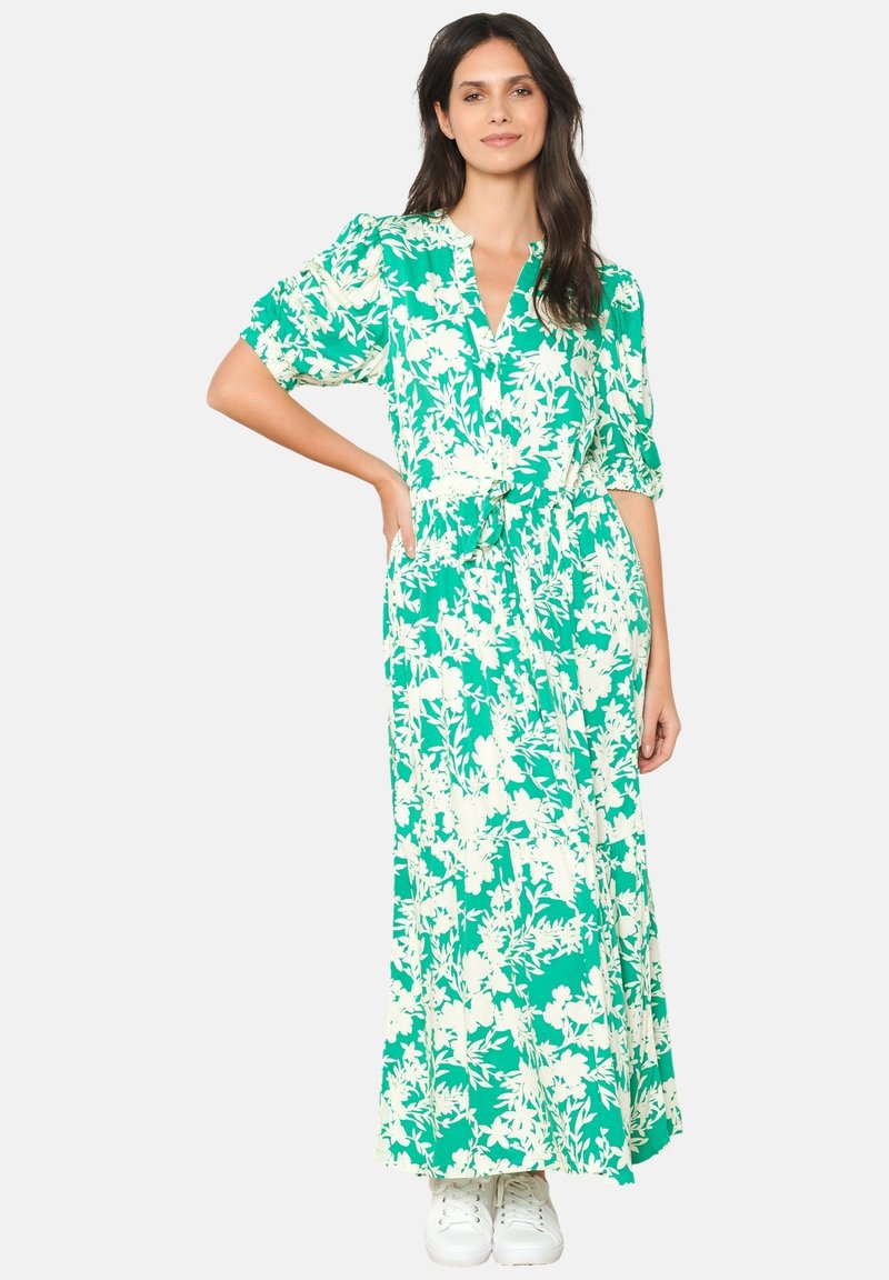 LolaLiza WITH FLORAL PRINT - Maxi šaty - green apple