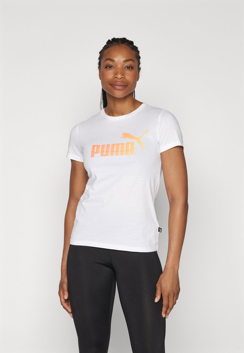Puma SUMMER SPORTS TEE - Apdrukāts T-krekls - white