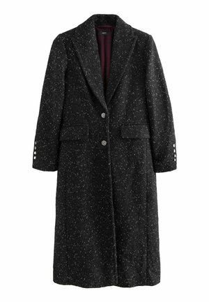 TEXTURED REVERE COLLAR - REGULAR FIT - Klasický kabát - black