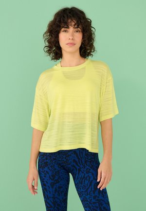 Next REGULAR FIT-ACTIVE CREW NECK LIGHTWEIGHT BOXY - T-Shirt basic - bright yellow