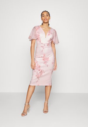 WAL G. WEDDING JAMIE FLARE SLEEVE MIDI - Robe fourreau - pink