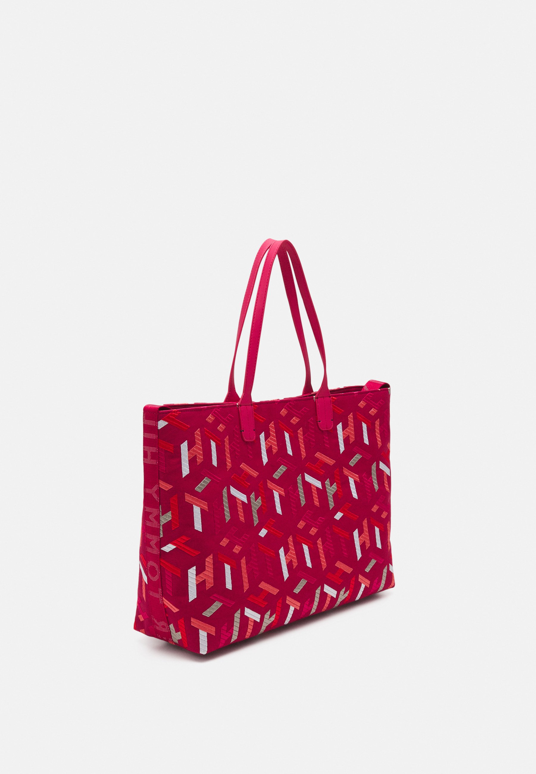 Tommy Hilfiger ICONIC TOTE MONO - Bolso shopping - pink monogram/rosa -  Zalando.es