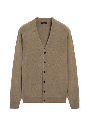V-NECK - Strickjacke - khaki