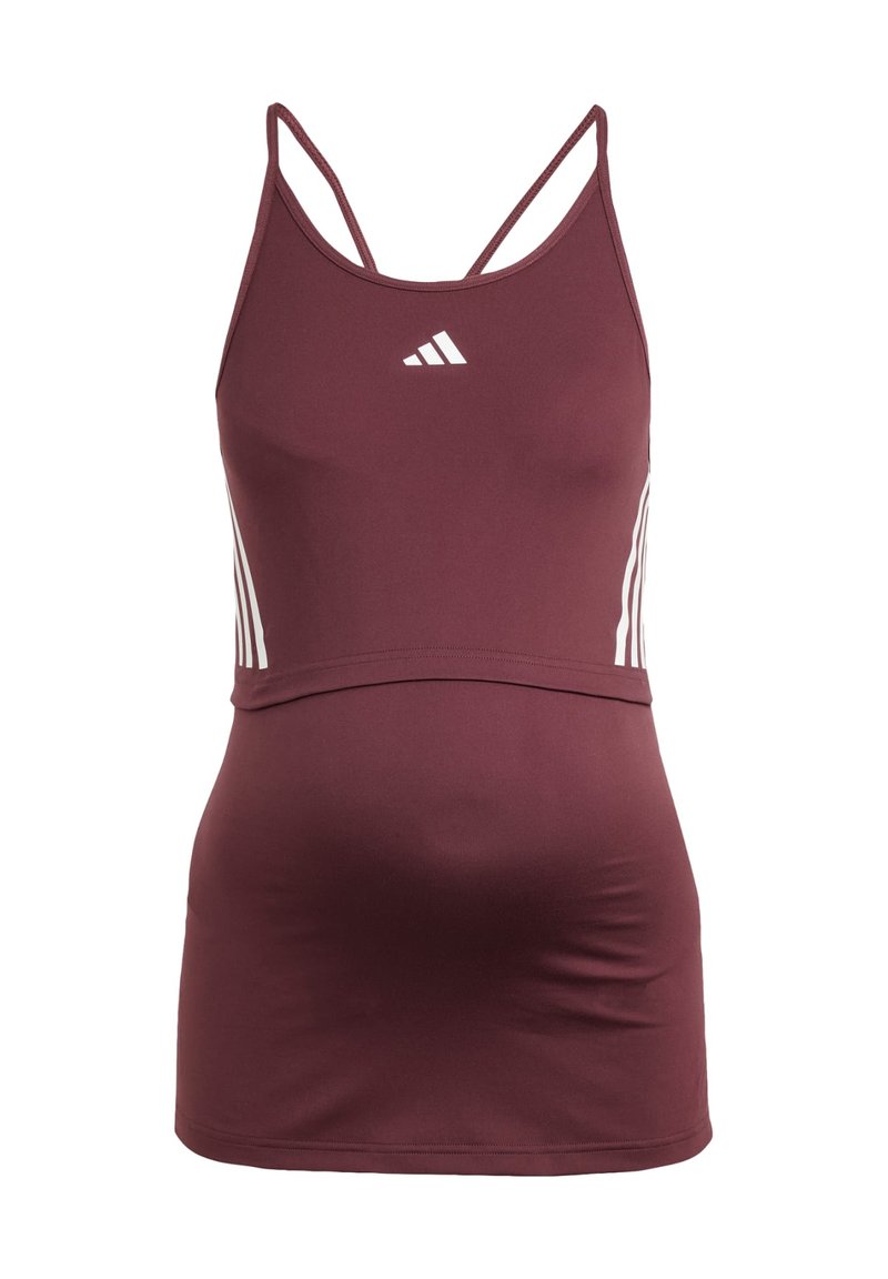 adidas performance Top donkerrood