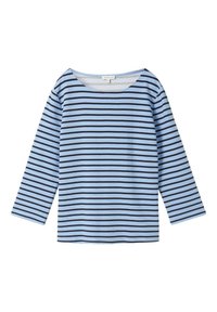 Langarmshirt - calm blue navy stripe