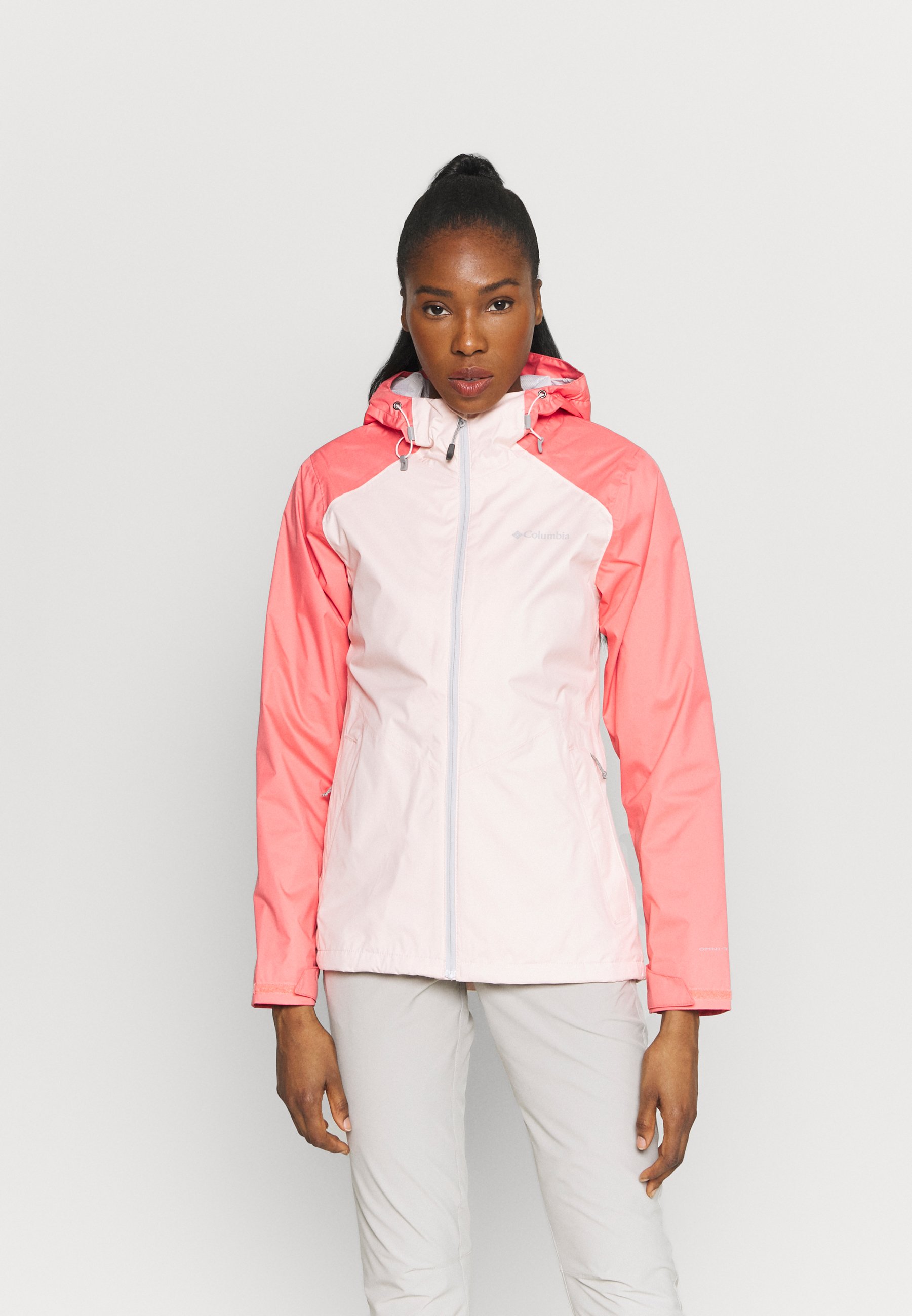 salmon pink jacket