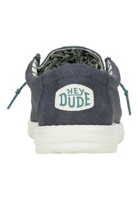 HEYDUDE Wally Waxed Canvas - Slip-On Schuhe - Scarpe da barca - navy