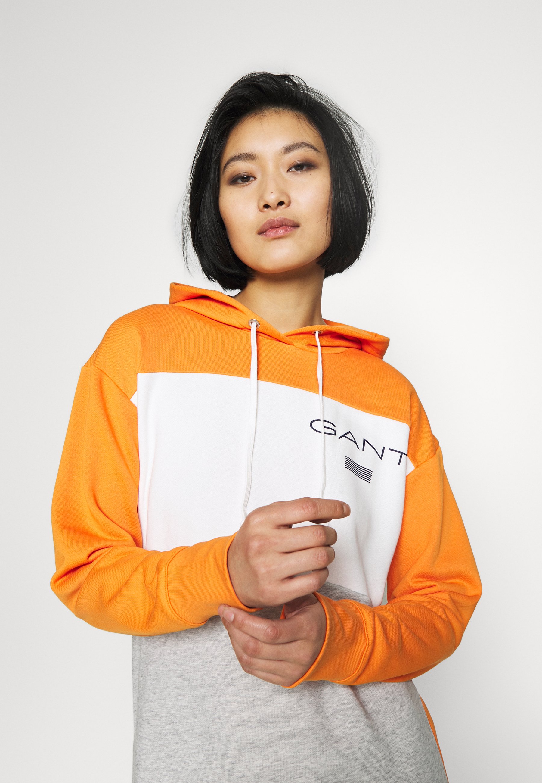 GANT STRIPE HOODIE DRESS Vardagsklänning amberglow GANT STRIPE HOODIE DRESS Vardagsklänning amberglow