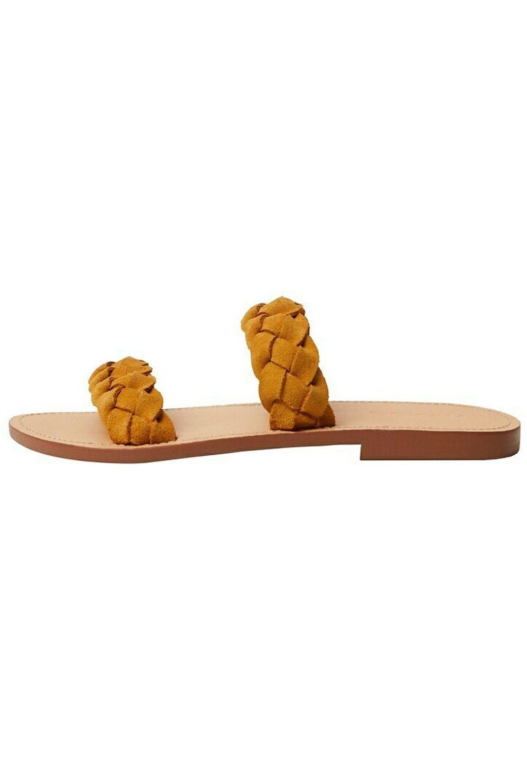 Mango SANSA - Sandalias planas - senfgelb/mostaza - Zalando.es