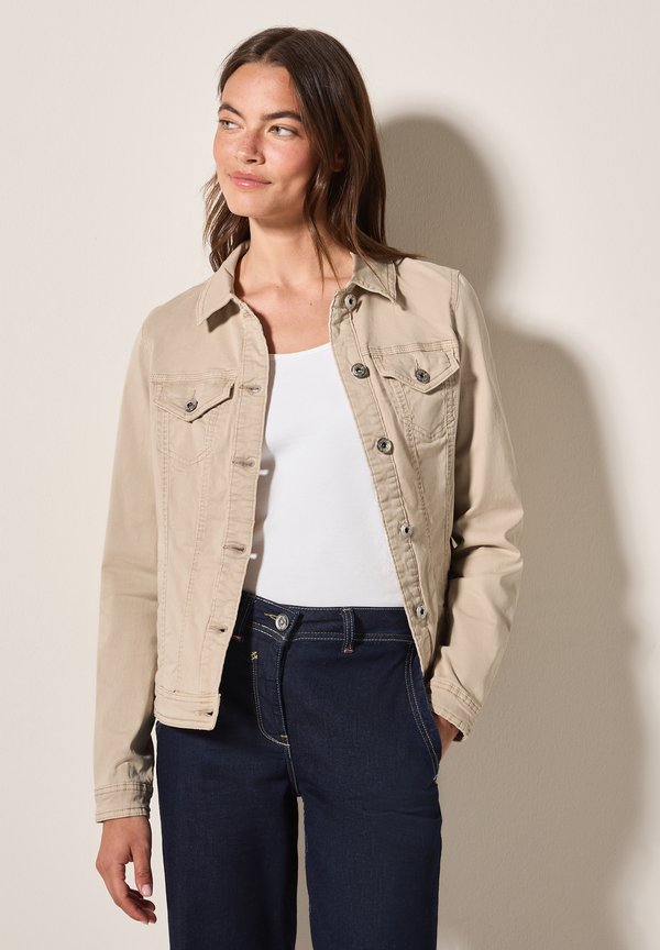 Jeansjacke - beige