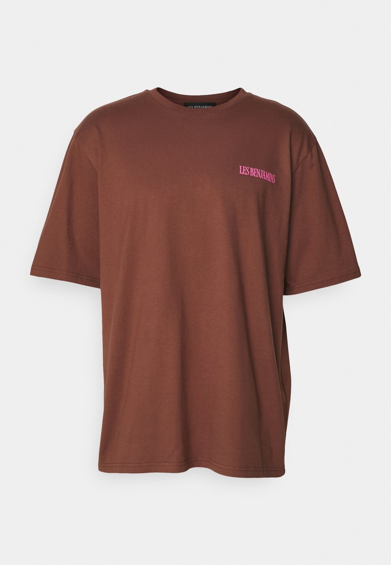 Les Benjamins T-shirt print bruin