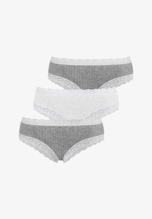 LASCANA Hipsterice - grau-meliert + creme