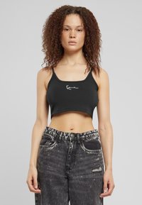 Karl Kani - SMALL SIGNATURE ESSENTIAL CROP - Top - black Immagine in miniatura 1