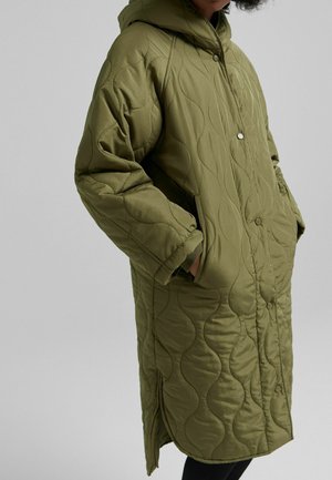Bershka, Halflange jas - khaki