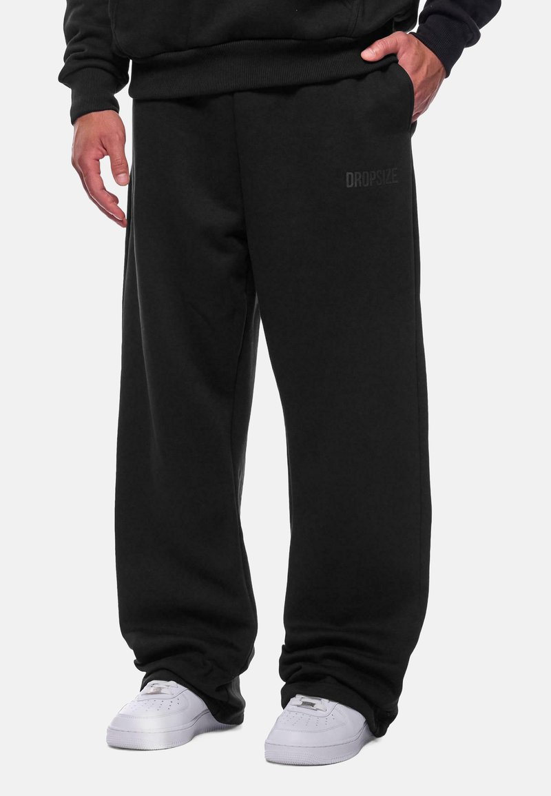 Dropsize - OPEN LEG - Tracksuit bottoms - black, Enlarge
