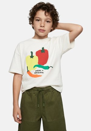 Monoprix, T-shirt imprimé - naturel