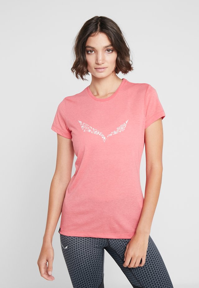 SOLID TEE - T-shirt con stampa - rouge red melange