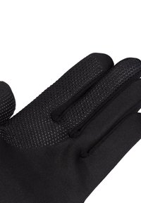 Zwarte handschoenen met een gestructureerde grip op de handpalmen en vingers, gemaakt van flexibel materiaal met een ergonomisch ontwerp voor comfort.