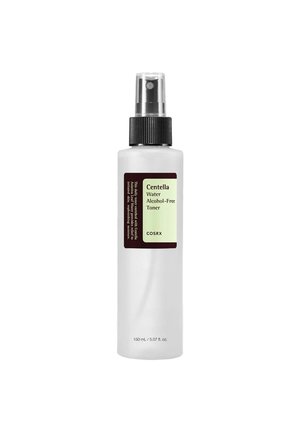 150ml white spray bottle labeled Centella Water Alcohol-Free Toner by COSRX, with black spray nozzle and clear cap.