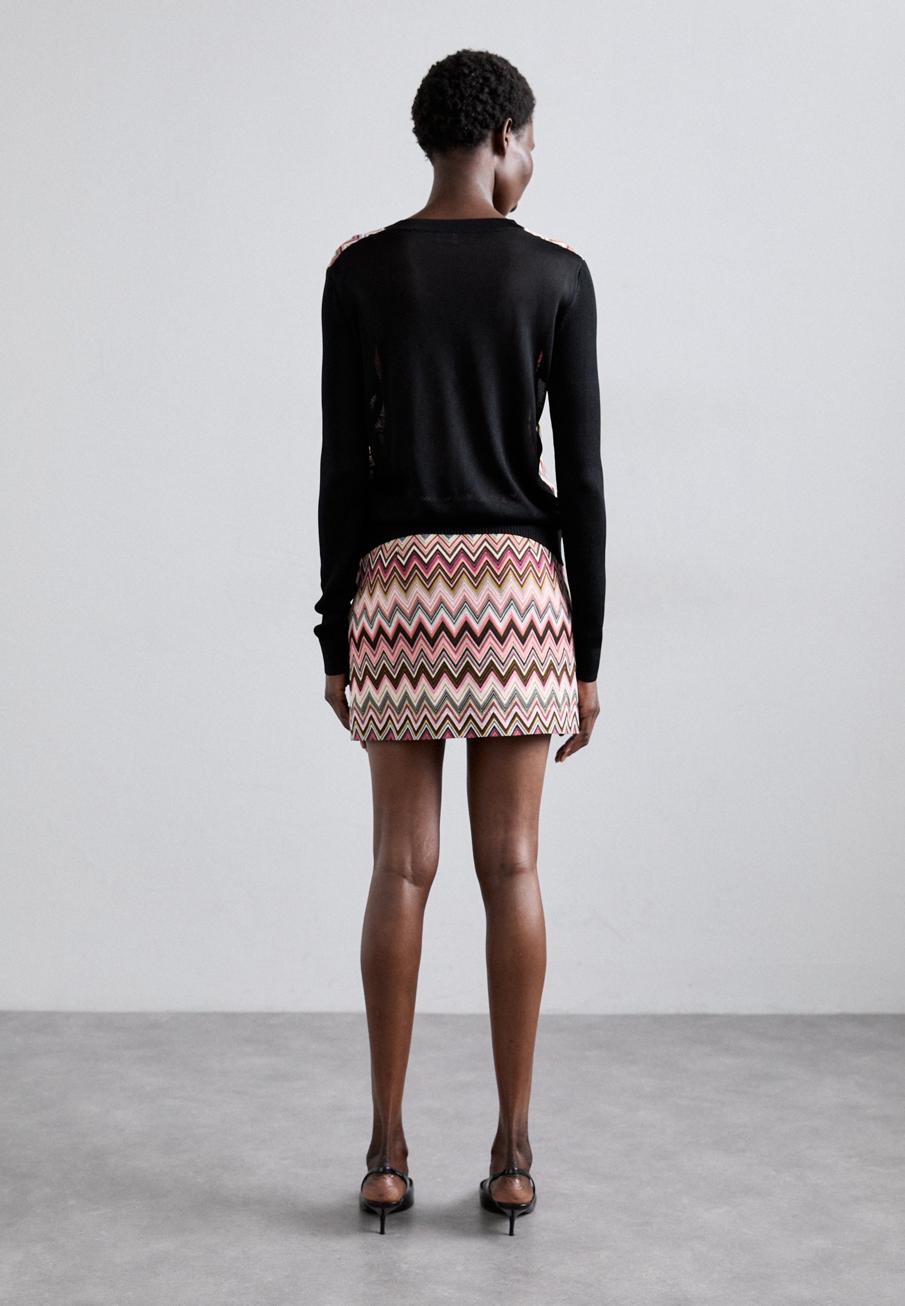 スカート MISSONI Embroidered Viscose Blend Mini Skirt Mini skirt in zig zag lamé viscose blend