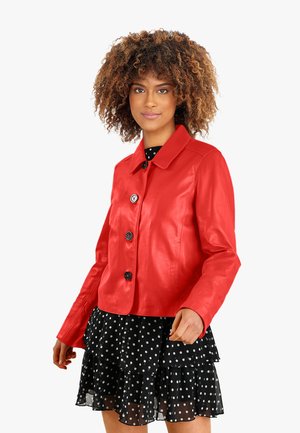 LESLIE - Lederjacke - red