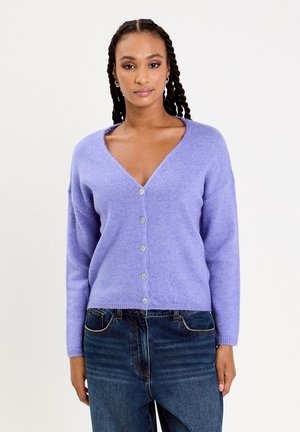 GEKNÖPFTE MIT V-AUSSCHNITT - Cardigan - bleu violet
