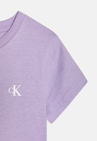 Calvin Klein Jeans SLIM MONOGRAM 2 PACK - Základné tričko - pastel lilac/bright white