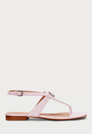 EVERLEY NAPPA LEATHER SANDAL - Sandalai su T formos dirželiu - hint of pink