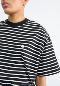 Carhartt WIP BRYNA - Tricou cu imprimeu - black/white