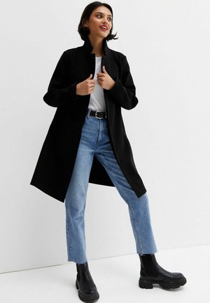 UNLINED - Classic coat - black
