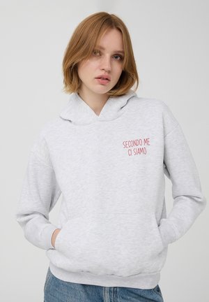 Terranova E SCRITTA LATERALE - Felpa con cappuccio - grigio melange
