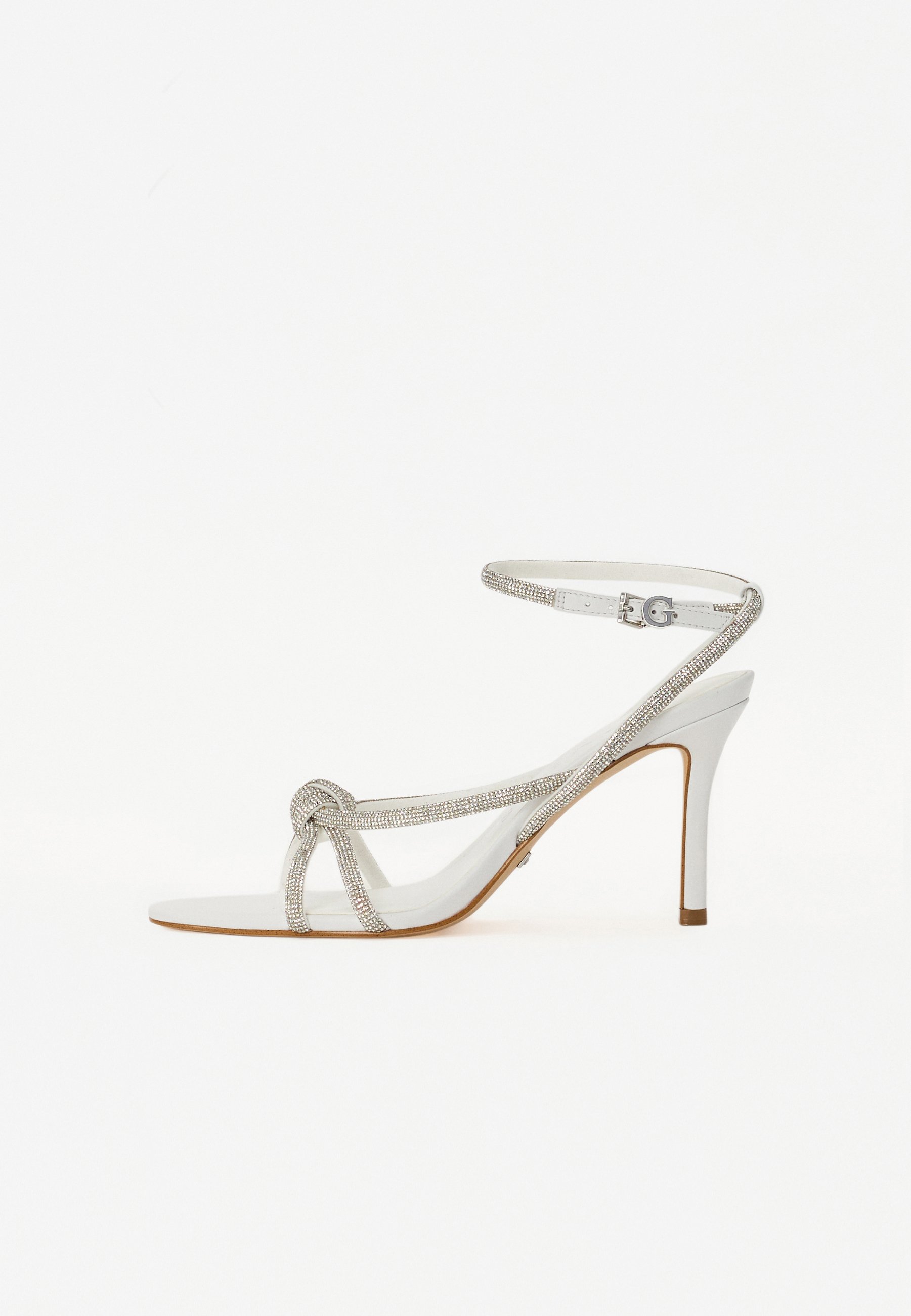 Guess Women's Barper Heeled Sandal - Faux Wood Block Heel, Puffy Straps, 3.54" Heel, Square Toe 6 thumbnail image