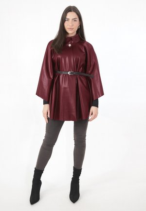 Halflange jas - bordeaux