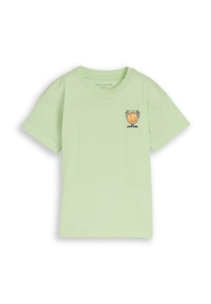 OVERSIZE MIT RÜCKEN - T-shirt print - frozen lime green