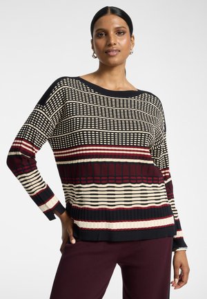 Elena Mirò, MAGLIA CON SCOLLO A BARCHETTA - Maglione - nero