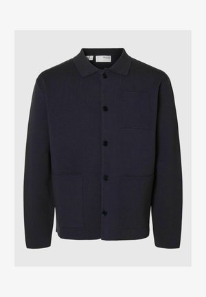 Selected Homme SLHMIKE LIGHT RELAXED - Cardigan - sky captain