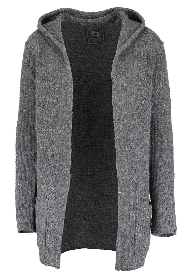 Largo MST JACKET - de punto - dark grey melange/gris - Zalando.es