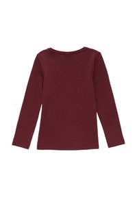 s.Oliver MET GLITTERPRINT - Langarmshirt - bordeaux